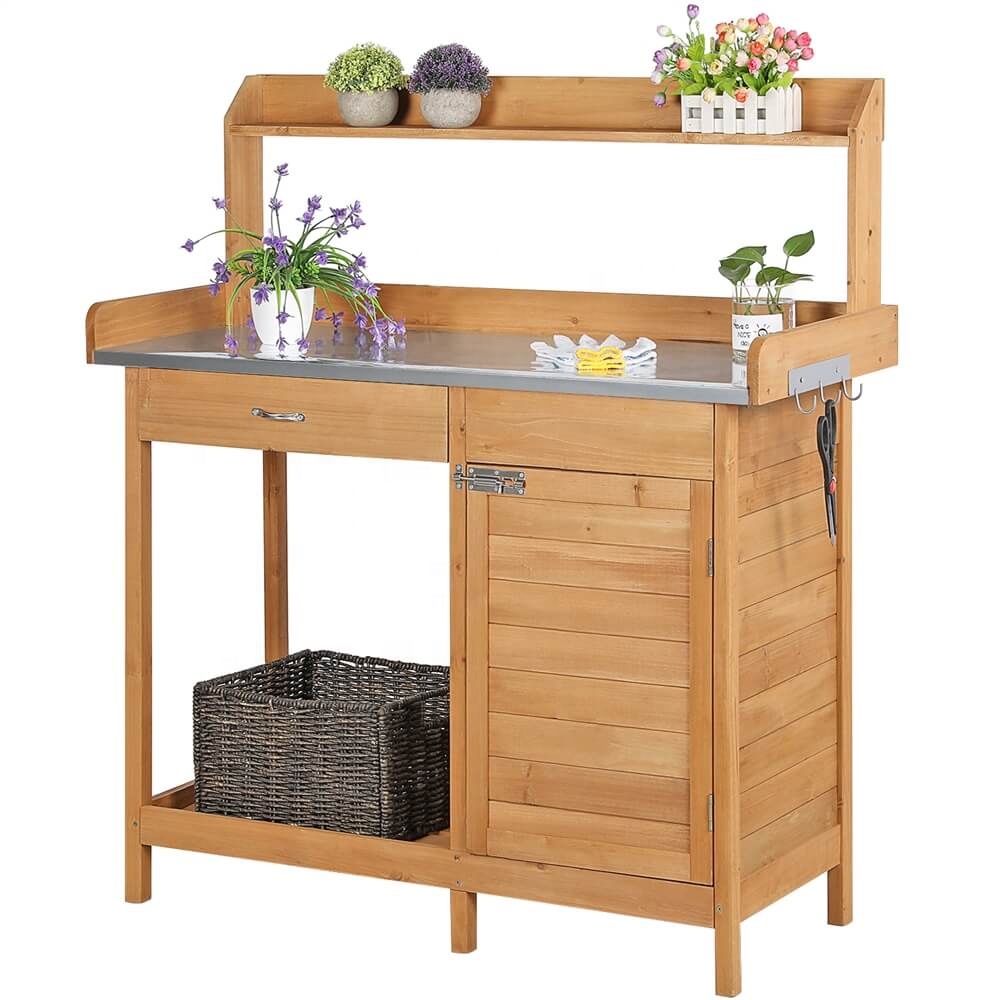 Outdoor Furniture Wood - Meja Kerja Kayu Solid untuk Penggunaan