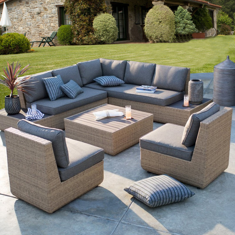 Outdoor Furniture Metal Chairs - Sofa Luar Ruangan Halaman Rotan Taman