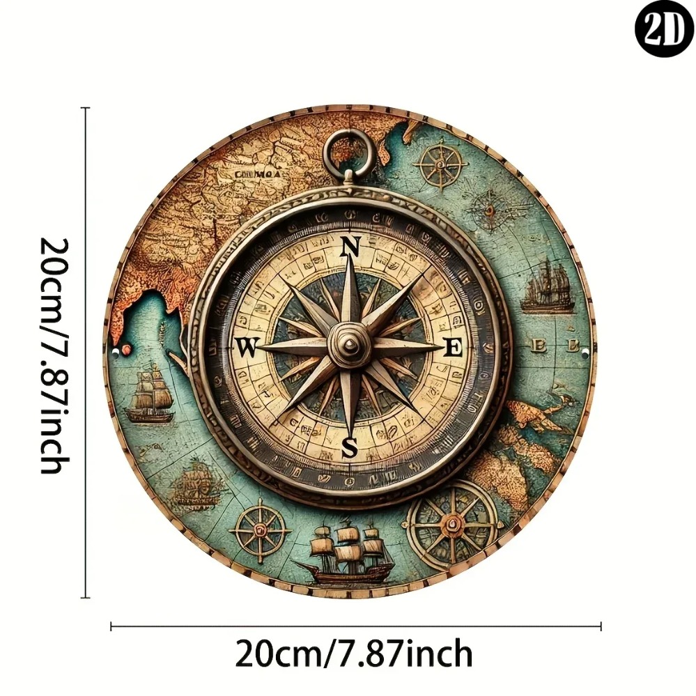 Papan Kompas Nautikal Vintage  - Outdoor Furniture Metal ulasan dan harga