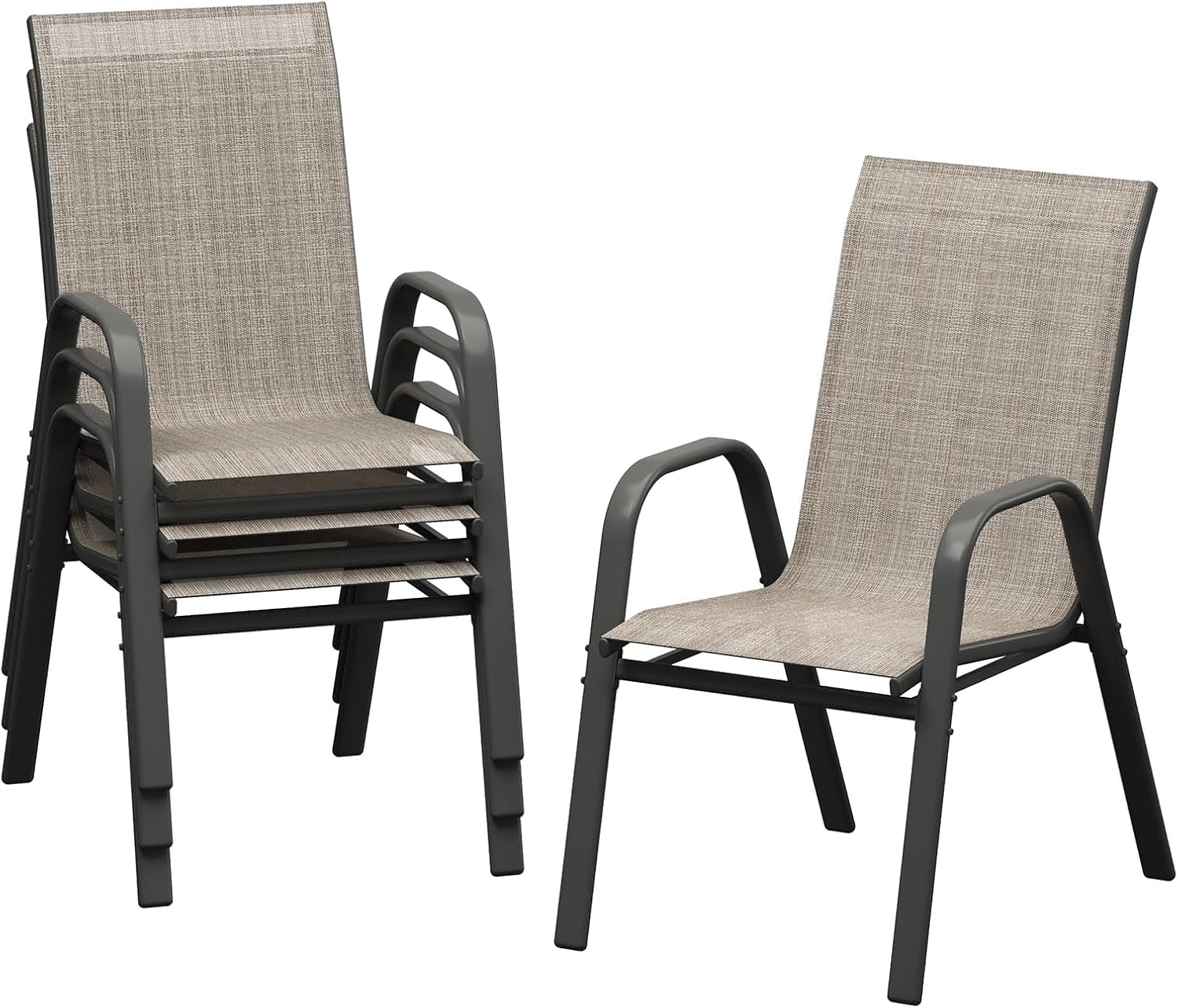Set Kursi Makan Teras 4 Buah,  - Outdoor Furniture Metal Chairs ulasan dan harga