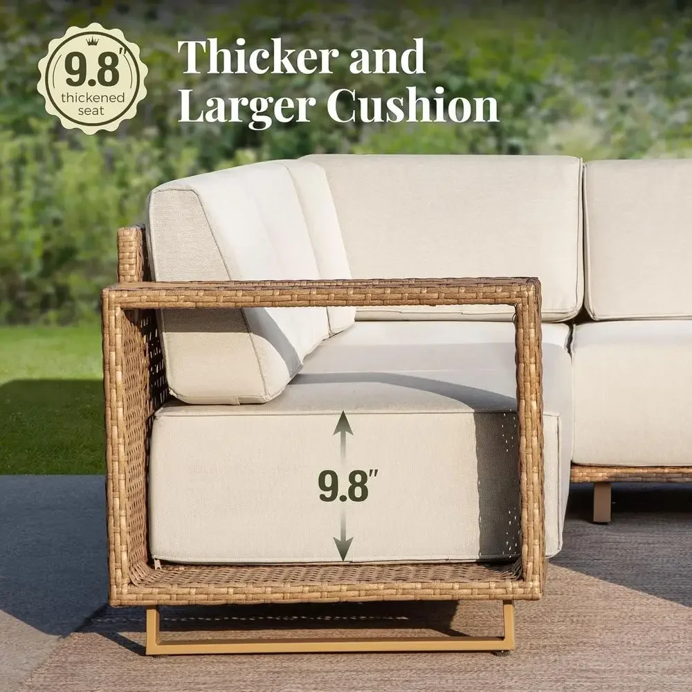 Set Sofa Rotan Luar Ruangan 6  - Outdoor Furniture Luxury ulasan dan harga