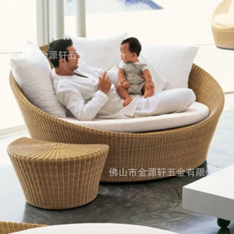 Tempat Tidur Siang Rotan Bulat - Outdoor Daybed Furniture ulasan dan harga